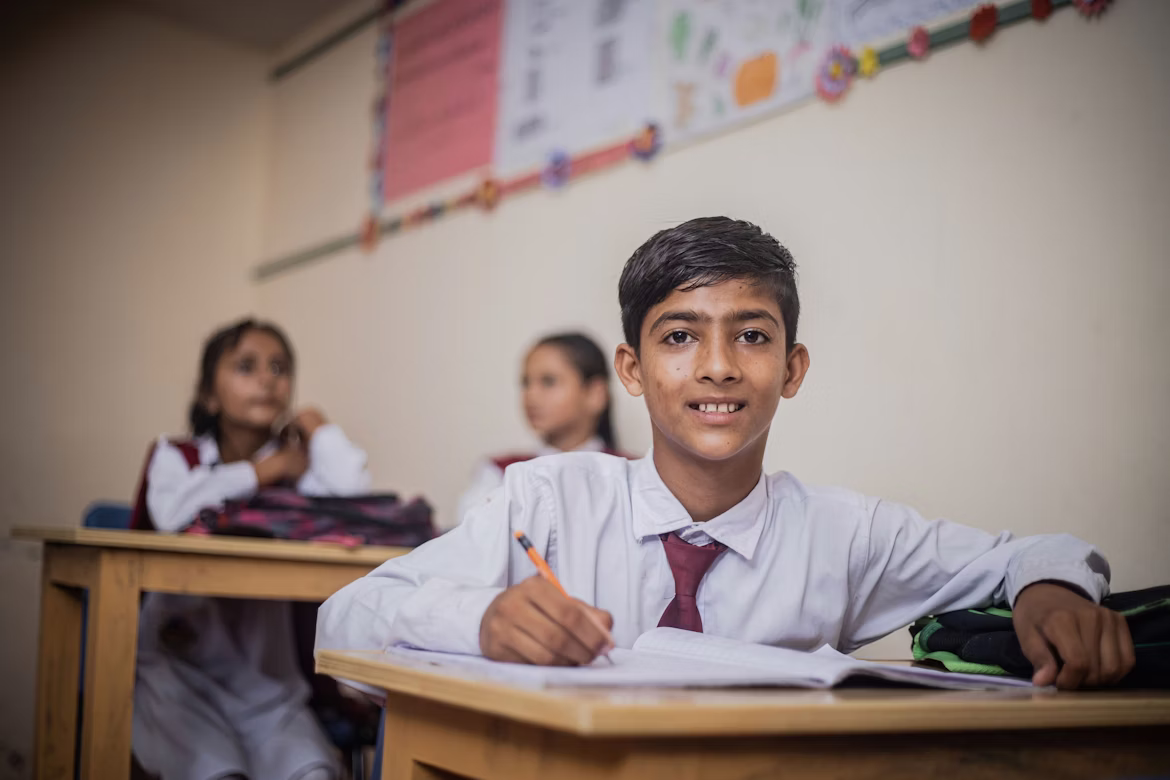 Students in a classroom